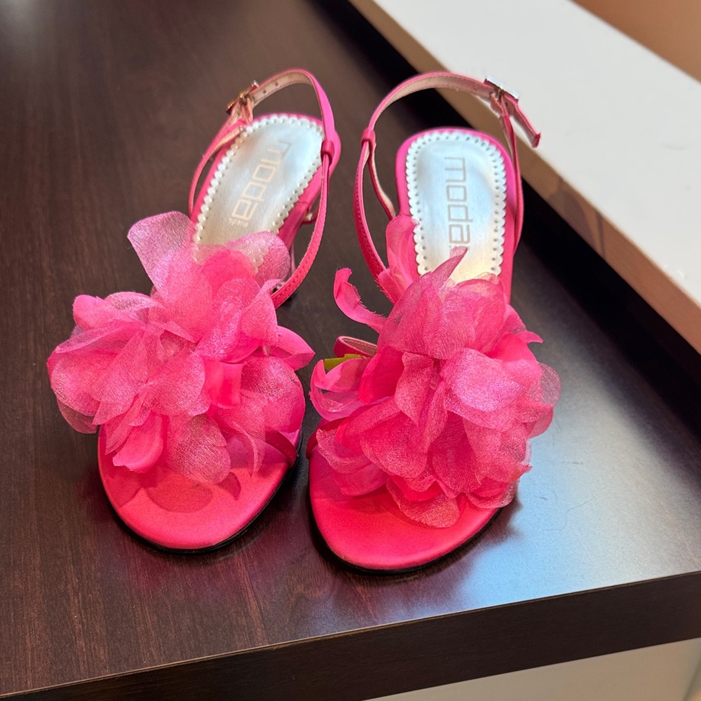Moda Spana Pink Floral Heels